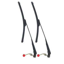 UTV Windshield Wiper Kit – Universal Manual, 15.7″ Rubber Blade, Compatible with Polaris Ranger/RZR, Can‑Am, Kawasaki & Golf Carts (1 pack)