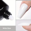 GZMAYUEN Nail Extension Gel Set Poly Nails Soft White Colours