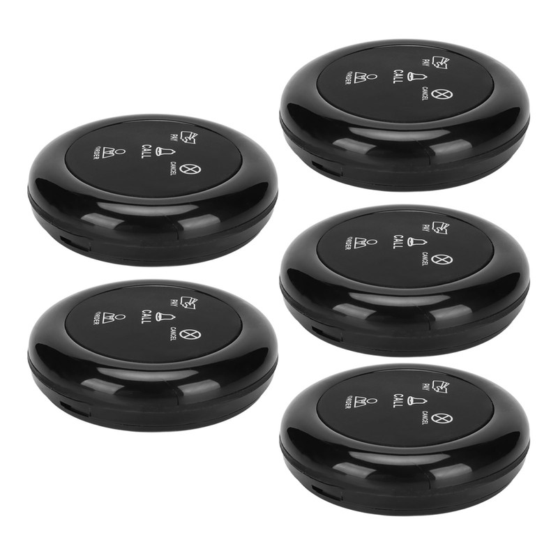 5pcs Wireless Caregiver Pager SOS Call Buttons 433MHz Smart Call