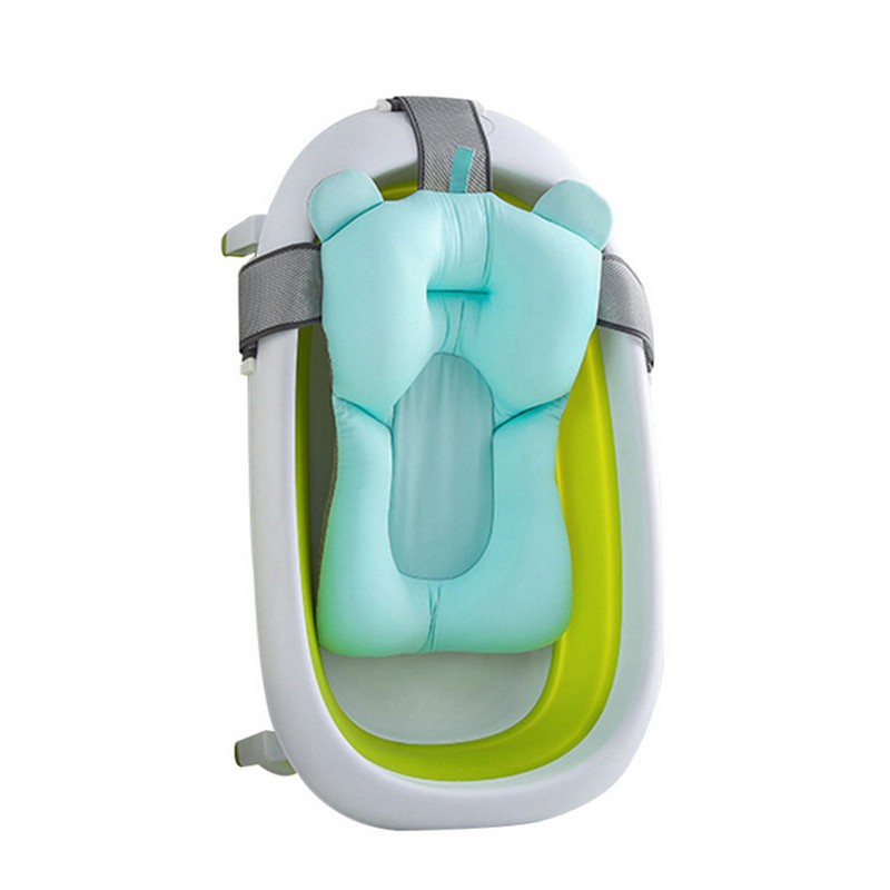 Baby Bath Cushion Hands Free Soft Floating Net Baby Bathtub