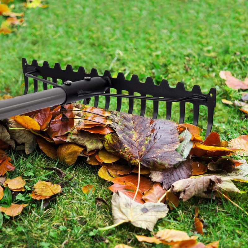 Walensee 5.4FT Bow Rake Heavy Duty Garden Rake with Stainless