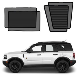 BWEN Car Window Shades Fit for Ford Bronco Sport 2021-2025, Magnetic Sunshades for Car Windows, Sun Protection Breathable Camping Window Covers, Privacy Protect for Kids,Family,Pets