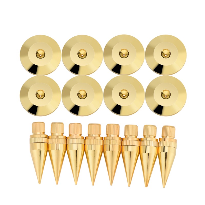 8 Pairs 6 x 36MM Copper Speaker Spike Isolation Stand