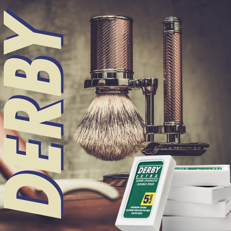 5 Derby Extra Professional Double Edge Razor Blades for straight