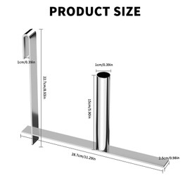 WYYFXY® Unrolling Aid for Privacy Screen Strips Silver Privacy Screen Dispenser Garden Privacy Screen Rolling Aid Hook Privacy Screen Metal Rolling Aid Mounting Aid for PVC Privacy Screen Strips