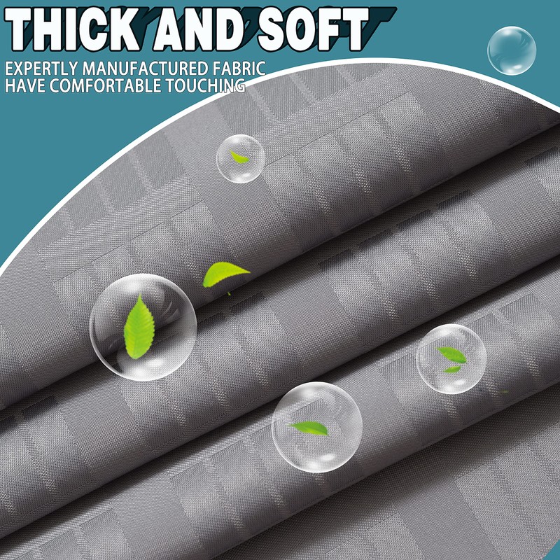 Conbo Mio No Hook Shower Curtain with Snap in Liner