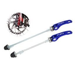 PLATT Bike Wheel Hub Skewers MTB Quick Release Skewers Front and Rear Axle Fit for Road Bike,Mountain Bike,BMX (Blue,1Pair)
