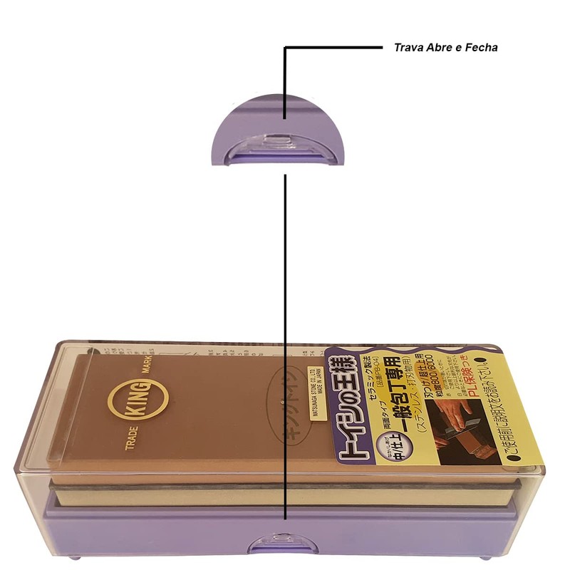 キング砥石 キング トイシの王様 PB-04(一般包丁専用) 185X63X25 粒度:#800/#6000 刃つけ/超仕上用