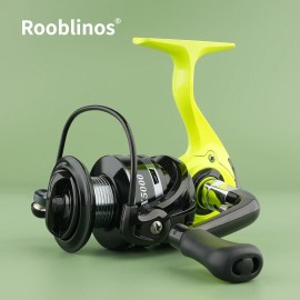 ROOBLINOS MX 5.2:1 Metal Spinning Reel, Suitable for Sea and Freshwater Bass Fishing, Featuring Corrosion ResistanceSpool Capacity: 4000 Series