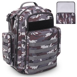 ANWTOTU Mens Diaper Bag,Dad Diaper Bag Backpack with Diaper Changing Mat,Extra large Capacity Military Diaper Backpack Made of Rugged 900D Waterproof Polyester with Wider Extra-Long Straps（Camo）