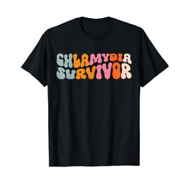 Chlamydia Survivor T-Shirt, Small, Black
