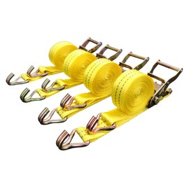 4 Pack 1.5" x15' Ratchet Strap 4400LB