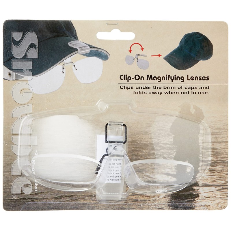 Snowbee Cap Peak Clip-On Magnifiers X 2.5 Magnifiers - Snowbee