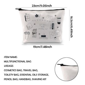 WCGXKO Movie Inspired Gift 90's Romantic Movie Gift Romantic Movie Lover Zipper Pouch Makeup Bag (Shake Out CA)