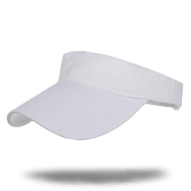 WHITE FANG Visor Sun Visor Vintage Casual Headband for Men Women CA260 (01: White)