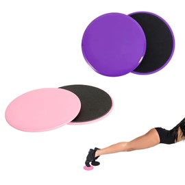 PHMING 4 Stück Sliders Fitness, Fitness Disc der Kernschieber Bauchmuskeltraining, Core Straffungstrainer, Doppelseitige Gliding Discs, für Sport und Trainingsmenschen