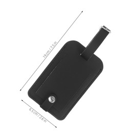 BESPORTBLE 3pcs Travel Luggage Tags Pu Id Tags Name Holders for Backpacks Golf Bags and Business
