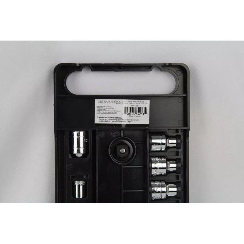 Power Torque rachet and socket set, 15 pc, Metric sockets,