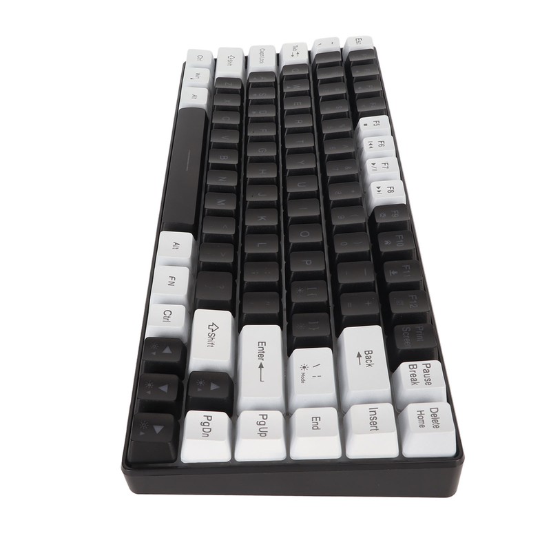 Gaming Keyboard Type C 84 Keys RGB Backlit Ergonomically Curved