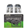 sky high car audio SHCA Flat 4 Spot Aluminum Battery Terminals Bolt Down