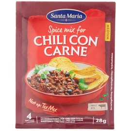 Santa Maria Chili Con Carne Seasoning Spice Mix - Mexican Seasoning for Corn Chip Dippings, Chili Con Carne Recipes - 0.98 Oz