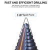 50 Sizes HSS Step Drill Bit Set with Automatic Center
