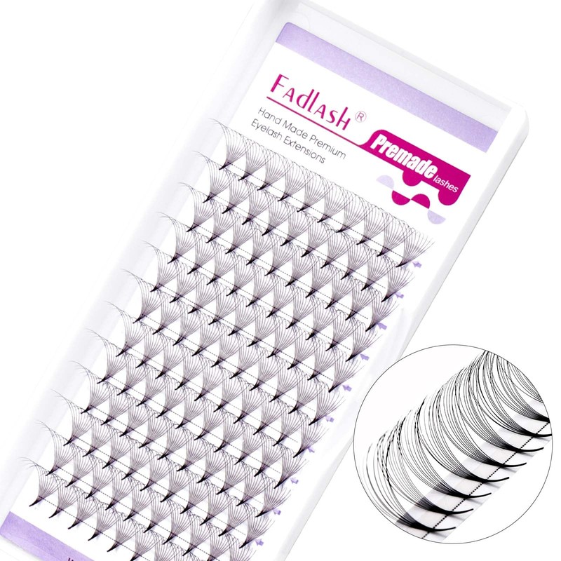 FADLASH Premade Fans Eyelash Extensions 10D 0.07 Volume Lash Fans