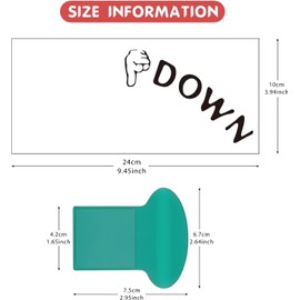 3Pcs Toilet Seat Lifter with 1Pc Toilet Seat Stickers Decals, Toilet Seat Holder Lift Tools Bathroom Accessories for Home,Hotel, Office,Restaurant，Public Toilet，Toilet Lid Decals，Toilet Accessories