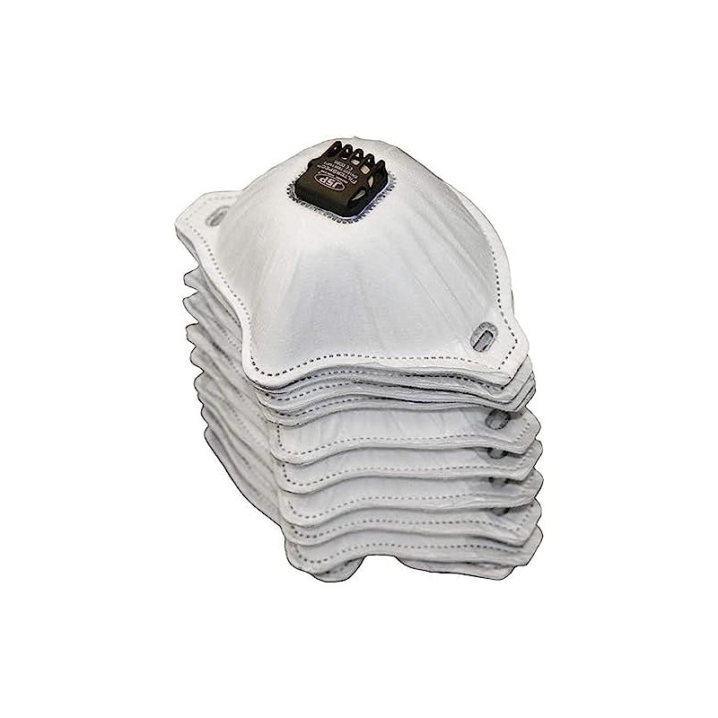 JSP Filterspec® Valved - Replacement FFP2 Filters - Blk/Clr -