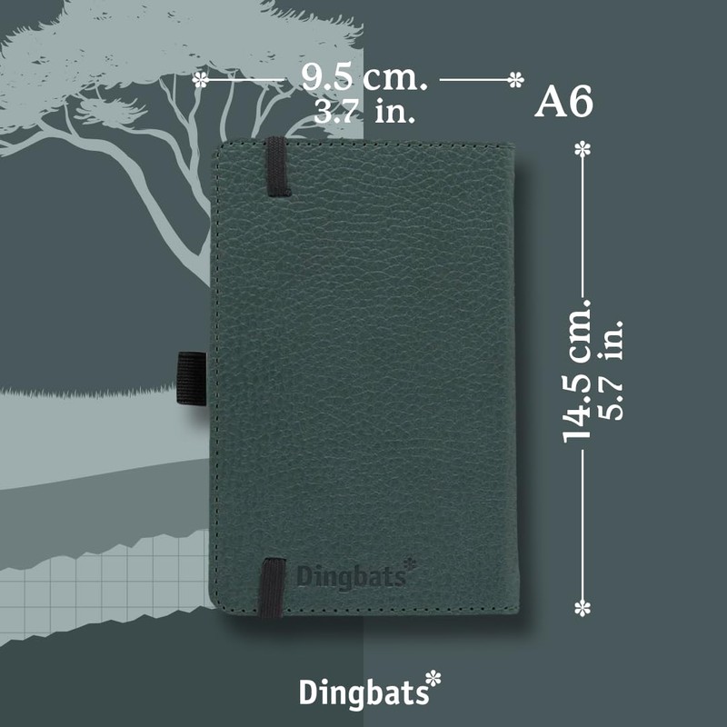 Dingbats* - Wildlife Squared Pocket Notebook A6 - PU Leather