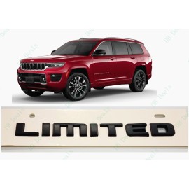 Grand Cherokee 1P Matte Black Rear Limited Emblems Badge Letter 2021+ Jeep Grand Cherokee WL/WK