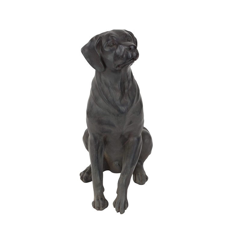 Deco 79 Polystone Dog Decorative Sculpture Home Decor Statue, Accent