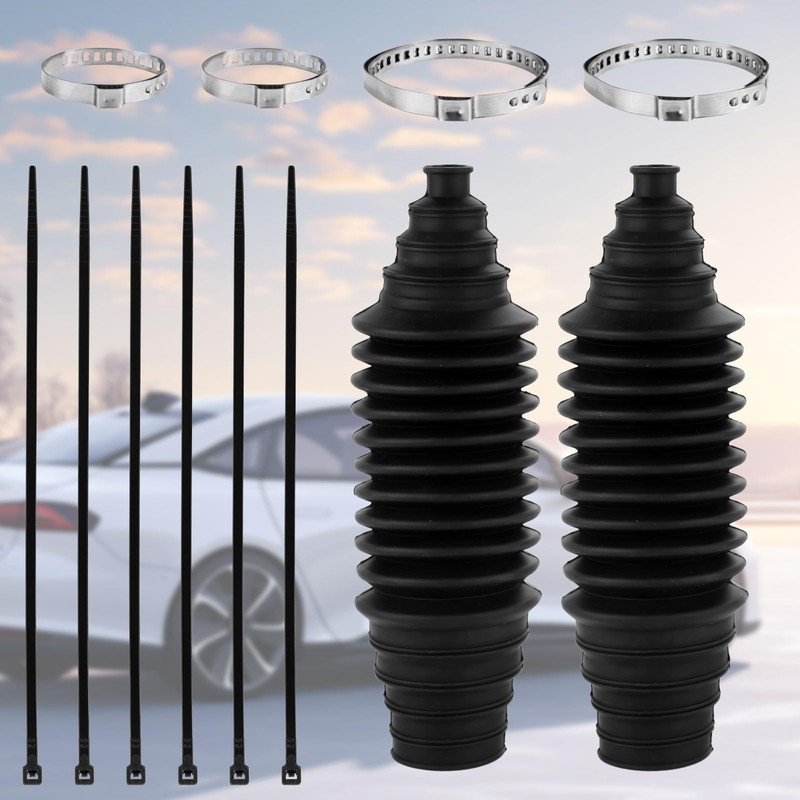 Inner Tie Rod Boot Kit, 8.66x2.36x2.36in Silicone Steering Rack Boot