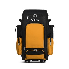 Boombah DEFCON Superpack Rolling Bat Bag Black/Gold/Black