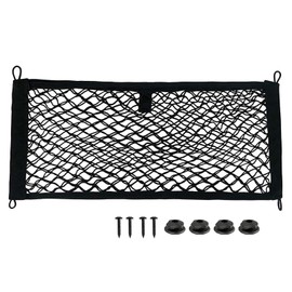 Kingsea Car Mesh Bag, Storage Net for Camping, Car, Organiser Ooffre Ooiure (25 x 55 cm), Storage Net for The Boot