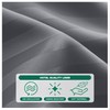 Biscaynebay Fabric Shower Curtain Liner 72" x 72", Dark Grey