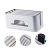 KOMBIUDA Indoor Cable Organizer Box Sturdy Plastic Power Line Manager