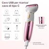 OHFAMO Rasoio Elettrico Donna 4 in 1, Rasoio Intimo e
