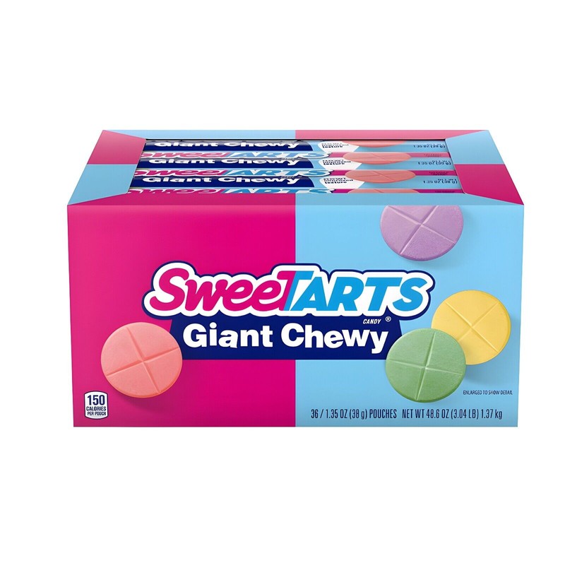 Candy SweeTARTS Giant Chewy Candy 1.5 Ounce Packets, Pack of