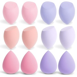 AiQInu 12 Piece Make Up Sponge, Makeup Sponge Set, Beauty Sponge for Liquid Foundation Powder, Foundation Puff Cosmetic Tool