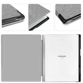 Aippdo Case for Remarkable 2 Paper Tablet 10.3" 2020 Released,Lightweight and Hard Back Shell Protective Book Folio Cover with Built-in Pen Holder,Comes with Remarkable 2 Pen Tips.
