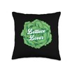 Lettuce Lover Lettuce Healthy Vegetable Throw Pillow