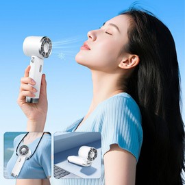 Hand Fan | Personal Air Cooler - Digital Display Cooling Device with 100 Speed Wind for Travel Hiking Camping Concert Outdoor Men Women Girls