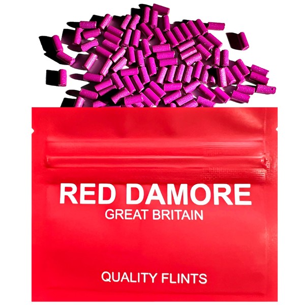 RED DAMORE Lighter Flints 200 x Universal Lighter Flints - Magenta
