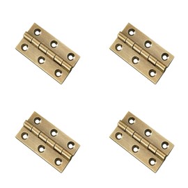 Door Hinges in 4Pcs,Antique Brass Door Hinges,2inch Heavy Duty Ball Bearing,Folding Hinges,for Gate,Window,Drawer