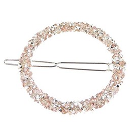 Ladies Girls Gold Diamante Stencil Stencil Hair Clip