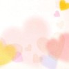 Midori 33115006 Colored Paper Glitter Heart Pattern Set of 10