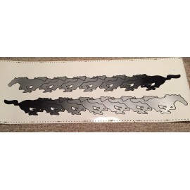 Ford Mustang Running Horse Decals 4"x35.5"