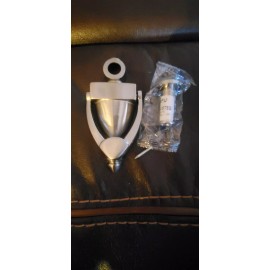 pamex 5-1/2 " Door Knocker With 9/16 Viewer Satin Nickel