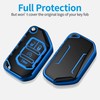Tukellen for Jeep Key Fob Cover Soft TPU Full Protection